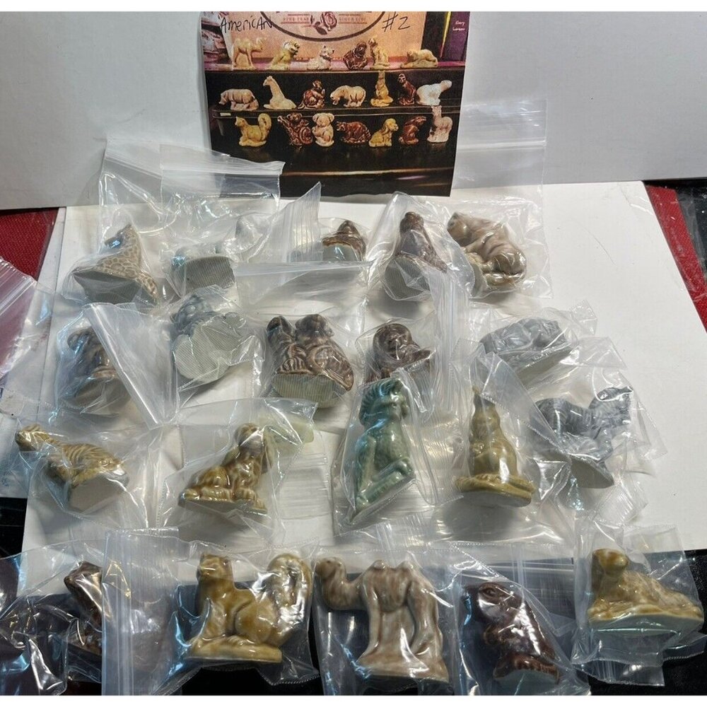 New RED ROSE TEA WADE ENGLAND COMPLETE SET 20 AMERICAN SERIES 2 ANIMAL FIGURINES